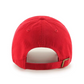 '47 CLEAN UP - 水洗六分割老式棒球帽－緋紅